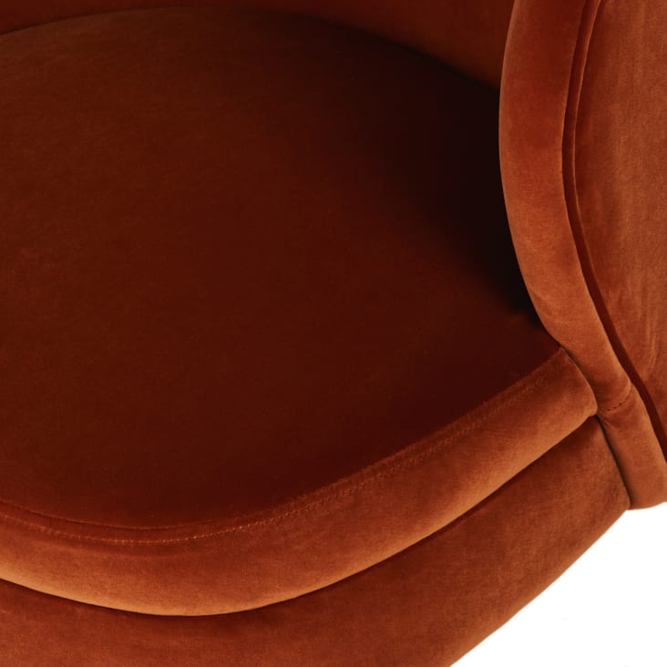 Maisons Du Monde Katie - Sillón De Terciopelo Marrón