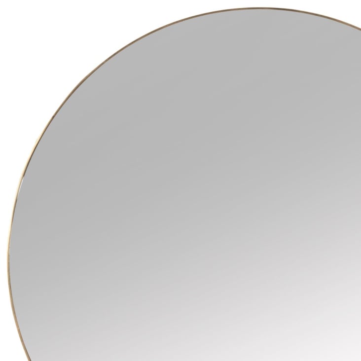 Maisons Du Monde KENYA - Espejo De Metal Dorado D.70