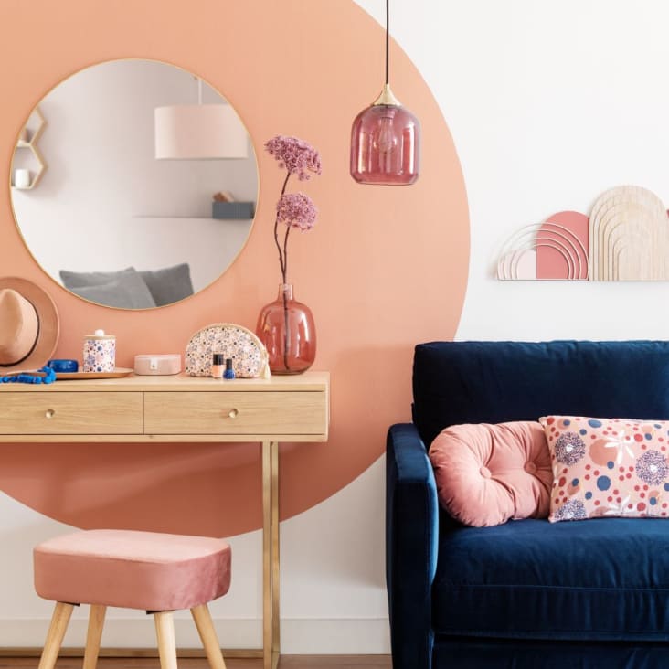 Maisons Du Monde KENYA - Espejo De Metal Dorado D.70