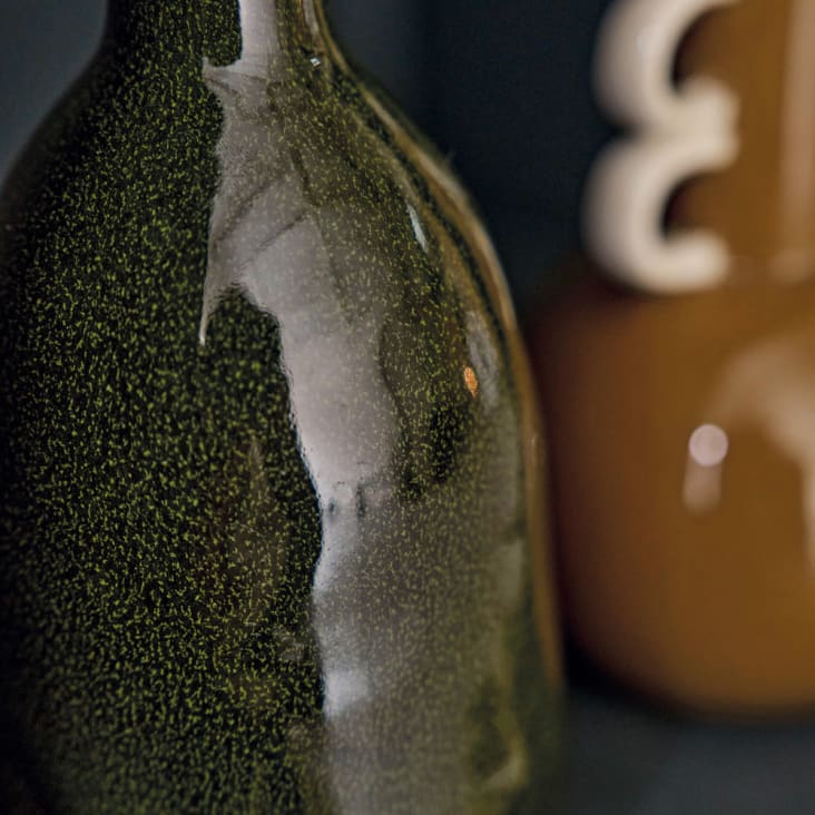 Maisons Du Monde KI - Jarrón De Gres Verde Alt. 18