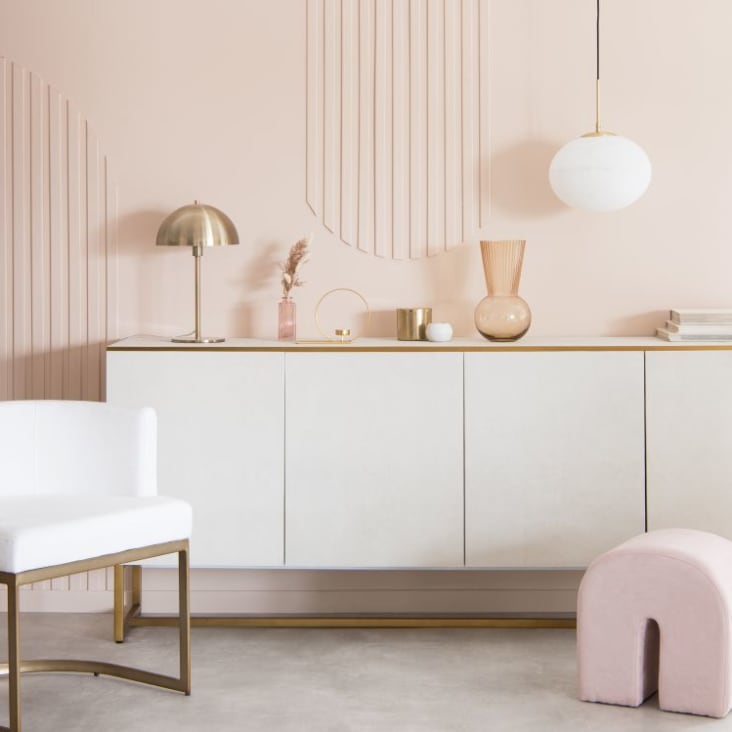 Maisons Du Monde Kiara - Lámpara De Metal Dorado