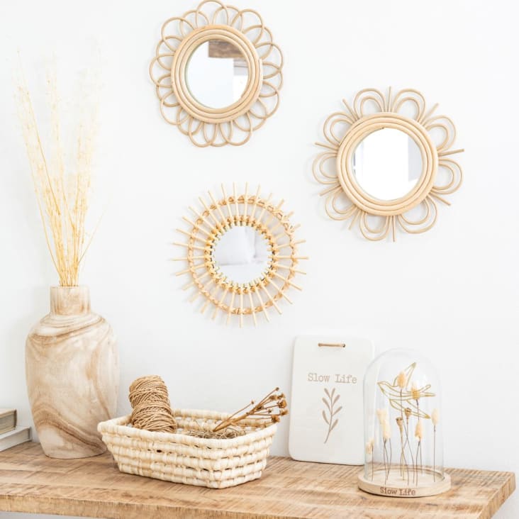 Maisons Du Monde LALY - Espejos Redondos D. 25 (x3)