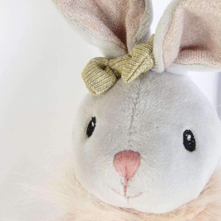 Maisons Du Monde LEONIE - Conejo Rosa De Peluche