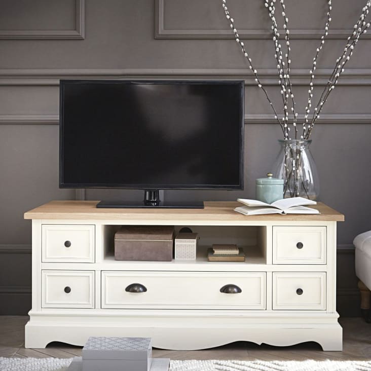 Maisons Du Monde Léontine - Mueble De TV Color Crema