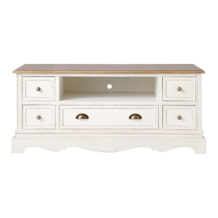 Maisons du Monde Léontine - Mueble de TV color crema