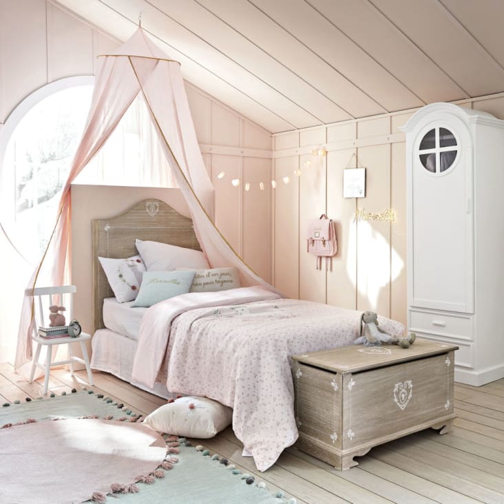 Maisons Du Monde Lilly - Cielo De Cama Infantil Rosa