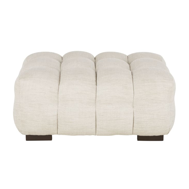 Maisons du Monde Lilo - Puf de tela beige