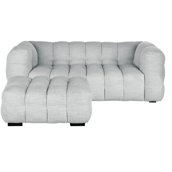 Maisons Du Monde Lilo - Puf De Tela Gris Claro