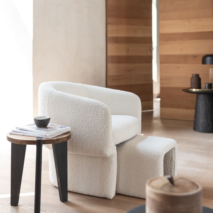 Maisons Du Monde Linea - Caja De Mango Marrón