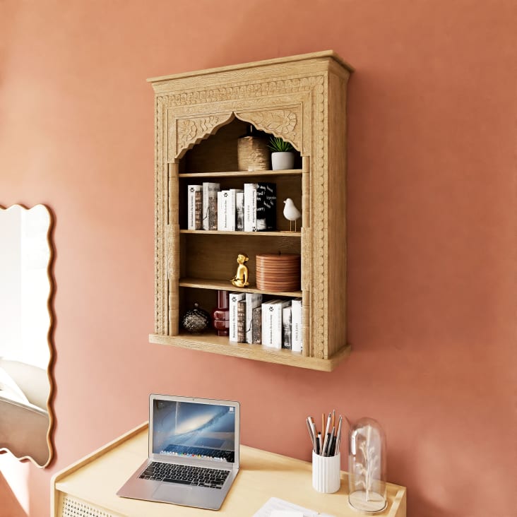 Maisons Du Monde Linea - Caja De Mango Marrón