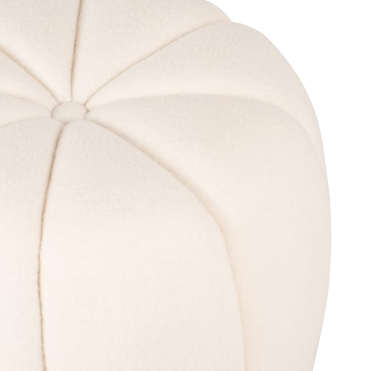 Maisons Du Monde Louanie - Puf De Lana Color Crudo