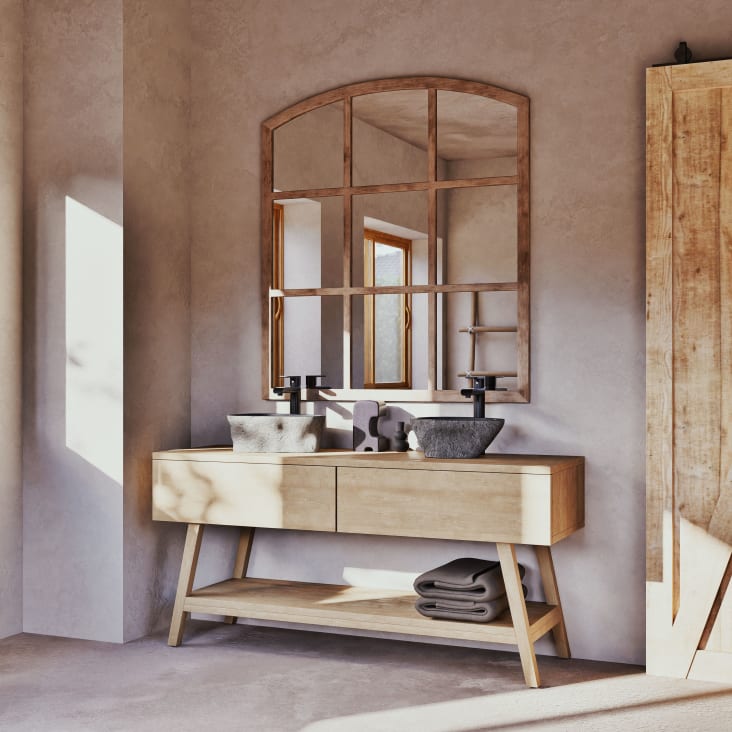 Maisons Du Monde MALO - Espejo Marrón 117x130