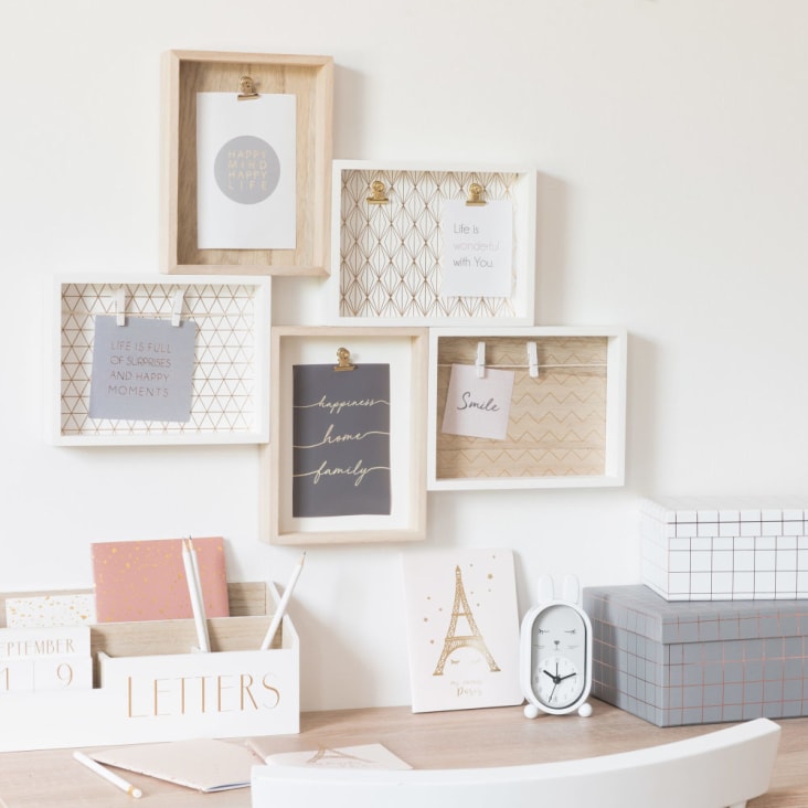 Maisons Du Monde MICMAC - Tablón 5 Marcos 59x48