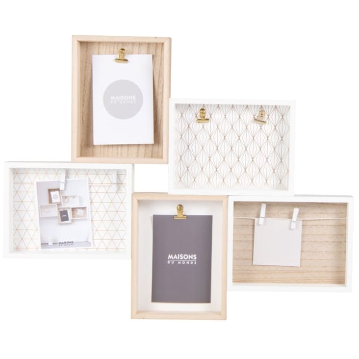 Maisons du Monde MICMAC - Tablón 5 marcos 59x48