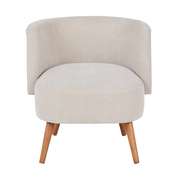 Maisons Du Monde Minus - Sillón De Terciopelo Gris