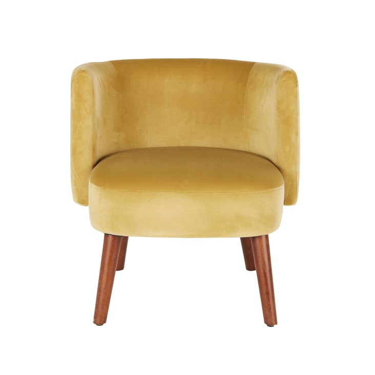 Maisons Du Monde Minus - Sillón De Terciopelo Ocre