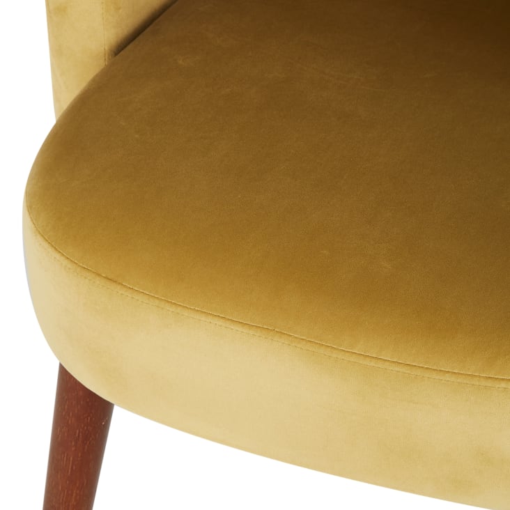Maisons Du Monde Minus - Sillón De Terciopelo Ocre
