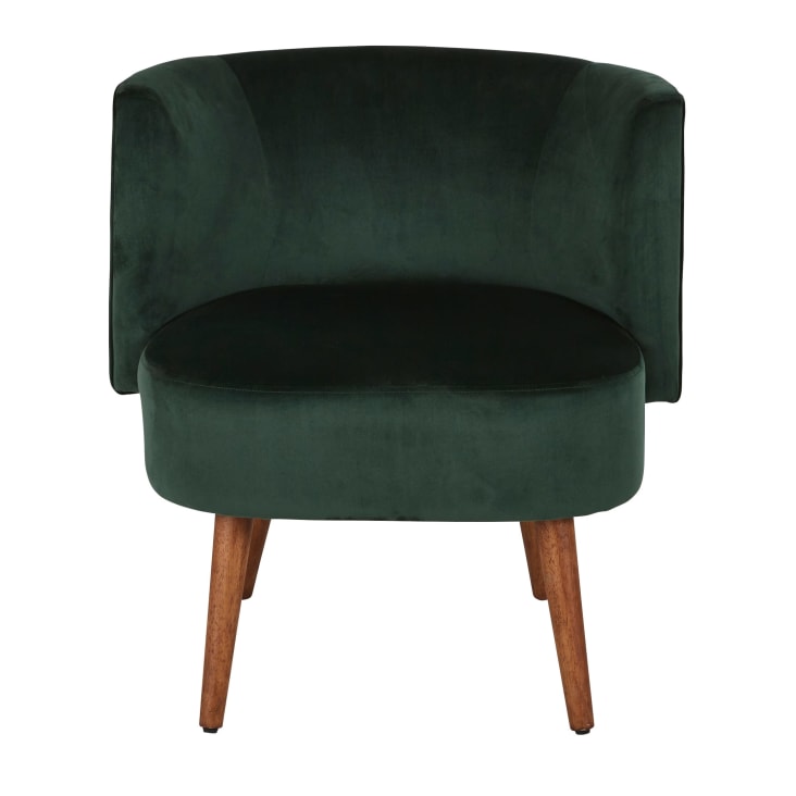 Maisons Du Monde Minus - Sillón De Terciopelo Verde