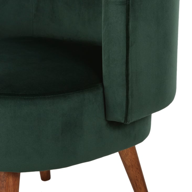 Maisons Du Monde Minus - Sillón De Terciopelo Verde
