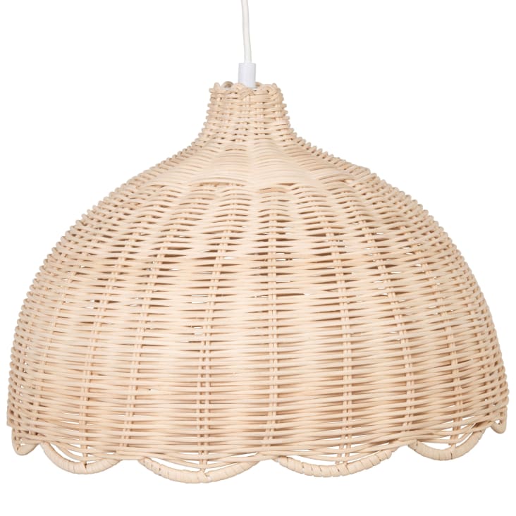 Maisons du Monde Mouton - Lámpara de techo de ratán