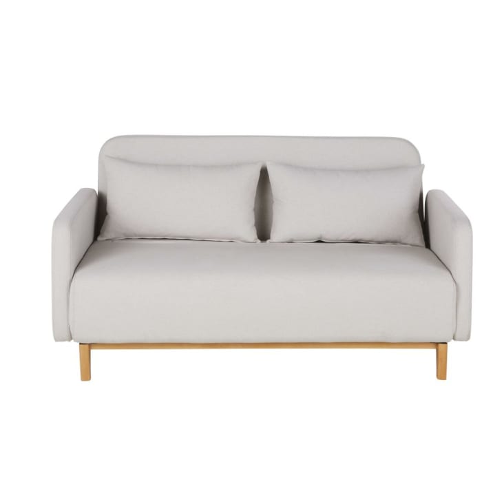 Maisons du Monde Nia - Sofá cama de 2/3 plazas beige