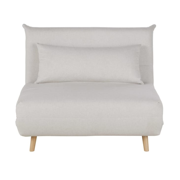 Maisons du Monde Nio - Sofá cama de 1 plaza beige