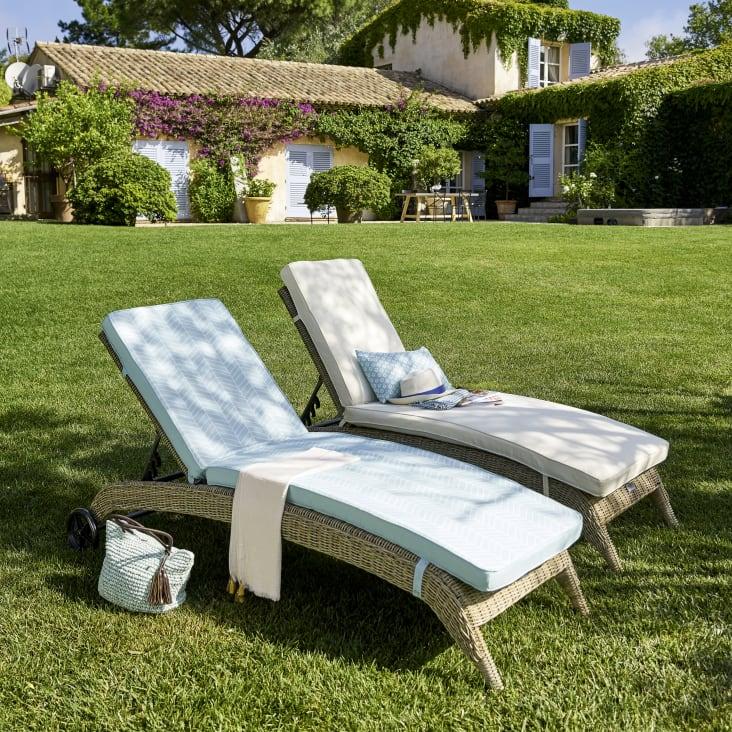 Maisons Du Monde Oleron - Colchón De Tumbona Crudo