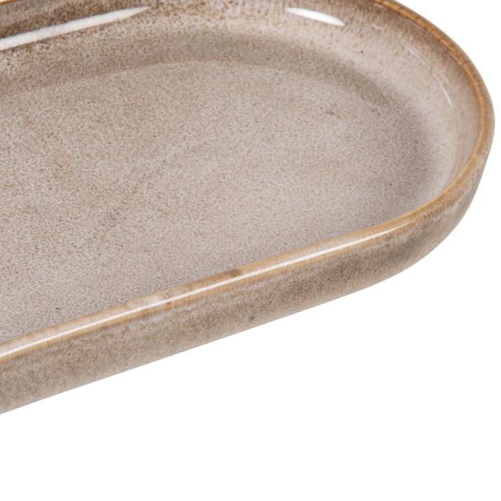 Maisons Du Monde Osakan - Bandeja De Cerámica Beige