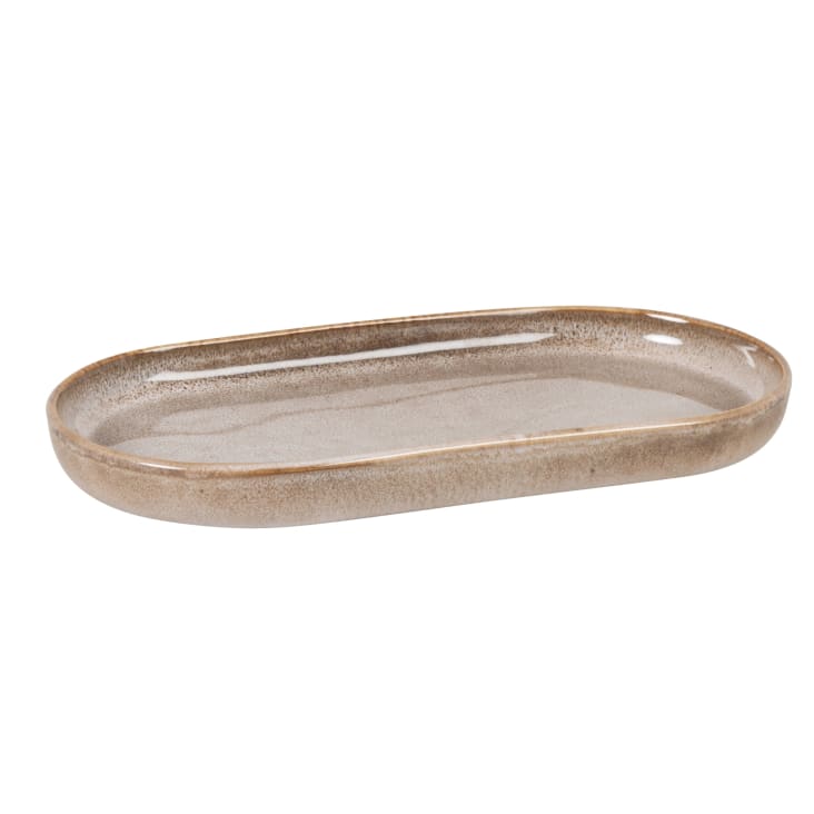Maisons du Monde Osakan - Bandeja de cerámica beige