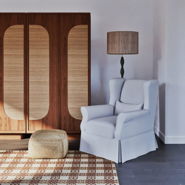 Maisons Du Monde PALMERA - Puf Trenzado De Cáñamo