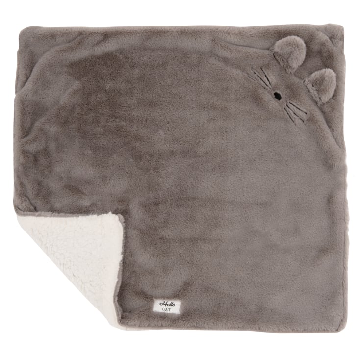 Maisons Du Monde Pilou - Manta De Gato Gris 60x60
