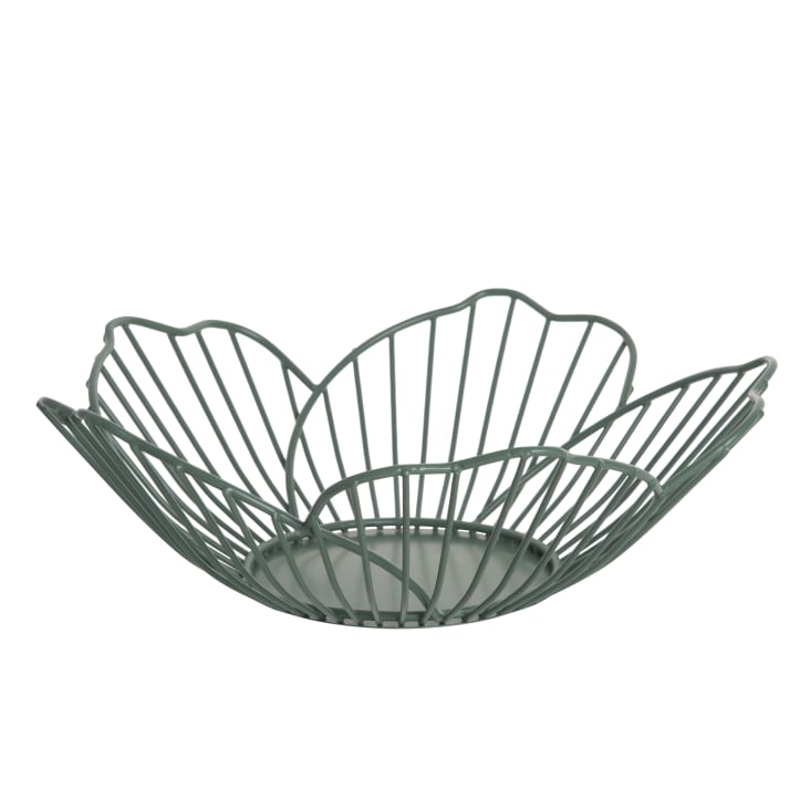 Maisons du Monde Poppy - Frutero de metal verde