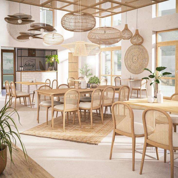 Maisons Du Monde Reed - Lámpara De Techo De Bambú