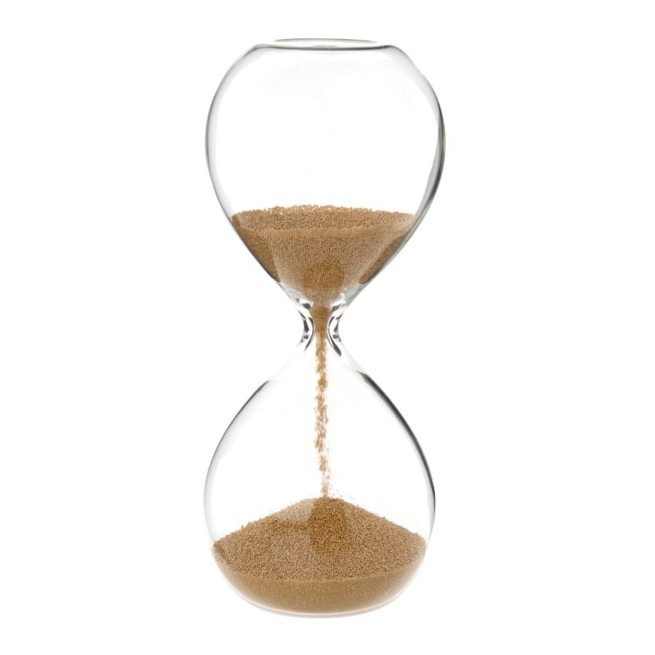 Maisons du Monde Reloj de arena dorado de cristal