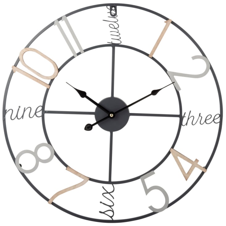 Maisons du Monde Reloj de metal de color D.50