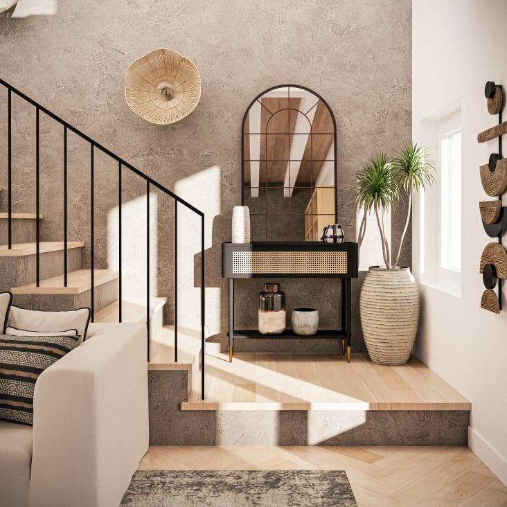 Maisons Du Monde Rusty - Espejo Arco De Metal 65x110