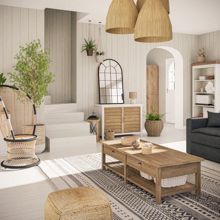 Maisons Du Monde Rusty - Espejo Arco De Metal 65x110