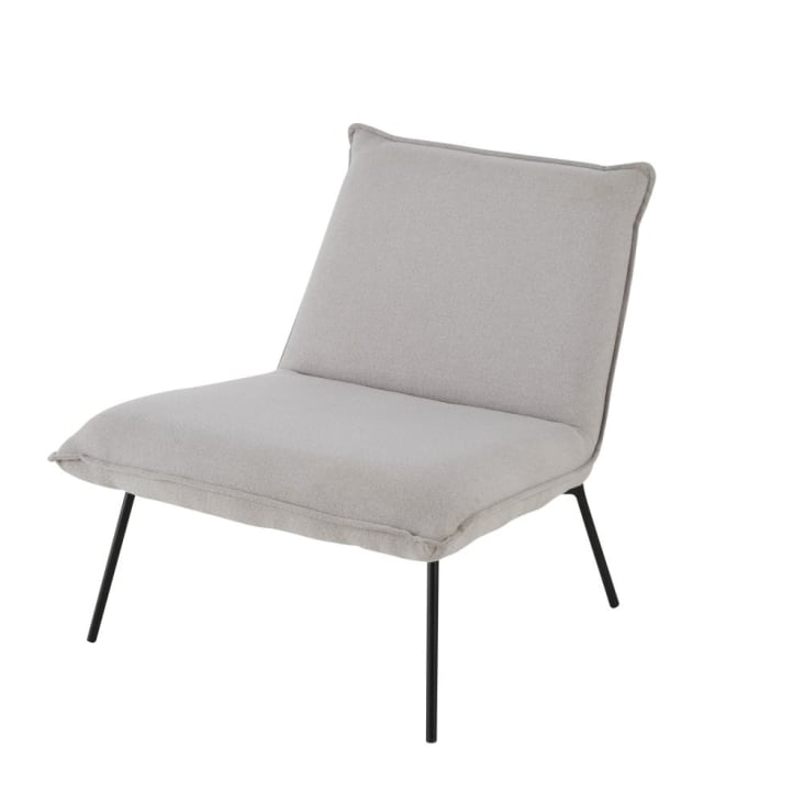 Maisons du Monde Sam - Sillón gris claro
