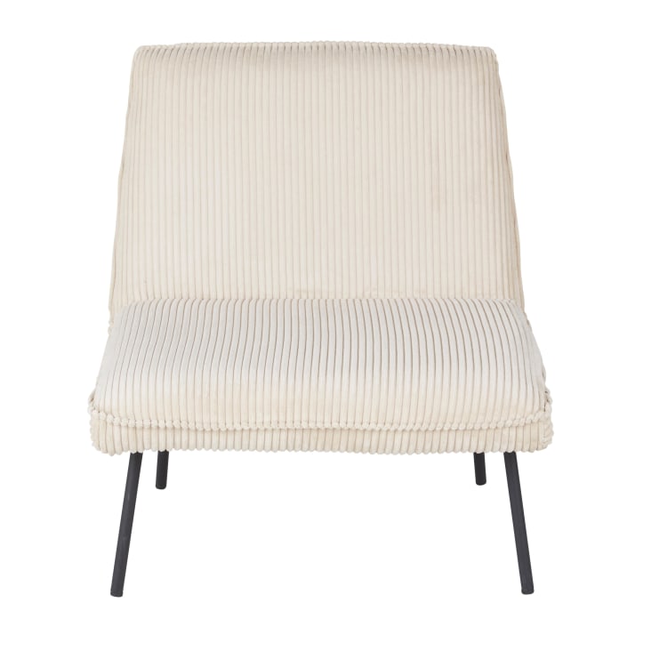 Maisons Du Monde Samir - Sillón De Pana Beige