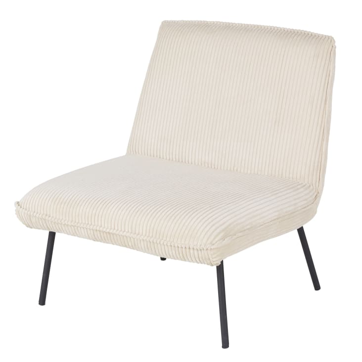 Maisons du Monde Samir - Sillón de pana beige