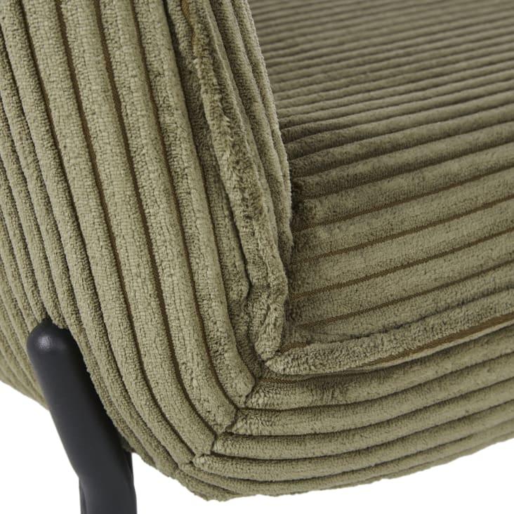 Maisons Du Monde Samir - Sillón De Pana Verde Caqui