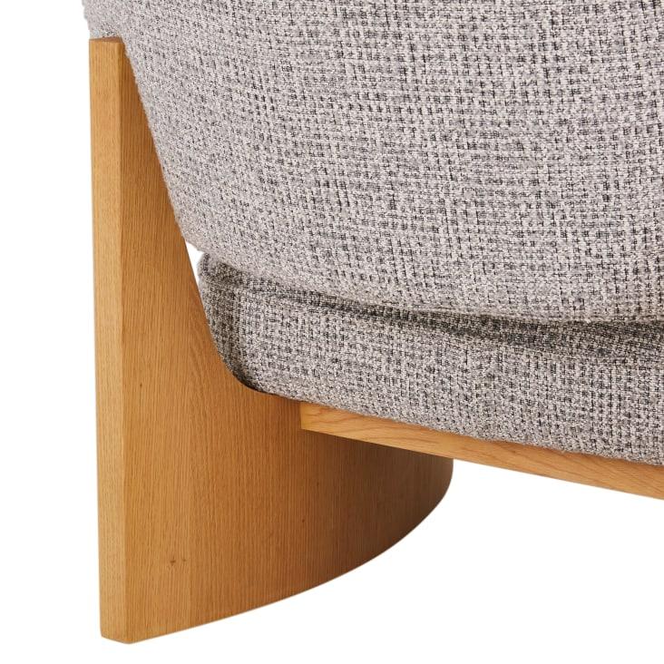 Maisons Du Monde Shiro - Sillón De Tela Gris Claro