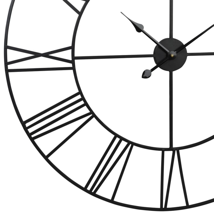 Maisons Du Monde TEXAS - Reloj De Metal Negro D.88