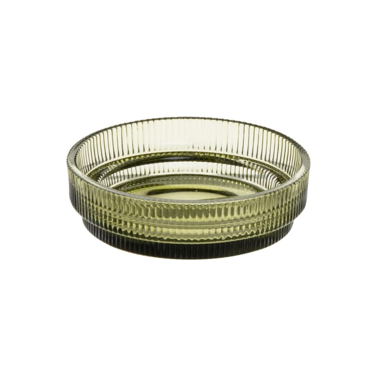 Maisons du Monde Tom - Jabonera en vidrio verde