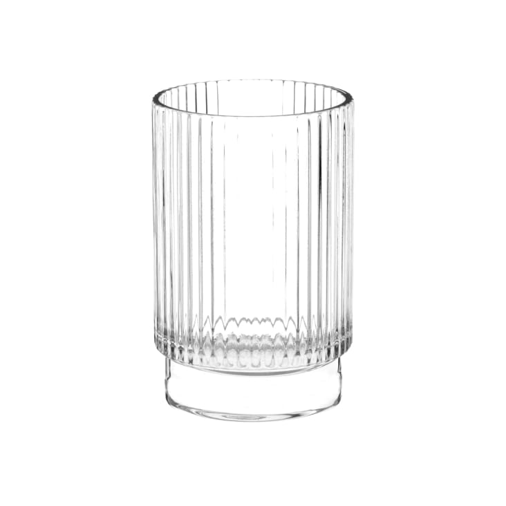 Maisons du Monde Tom - Vaso de vidrio transparente