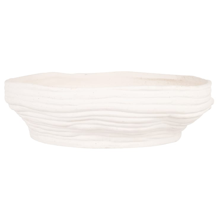 Maisons du Monde TUZ - Cuenco de terracota blanca