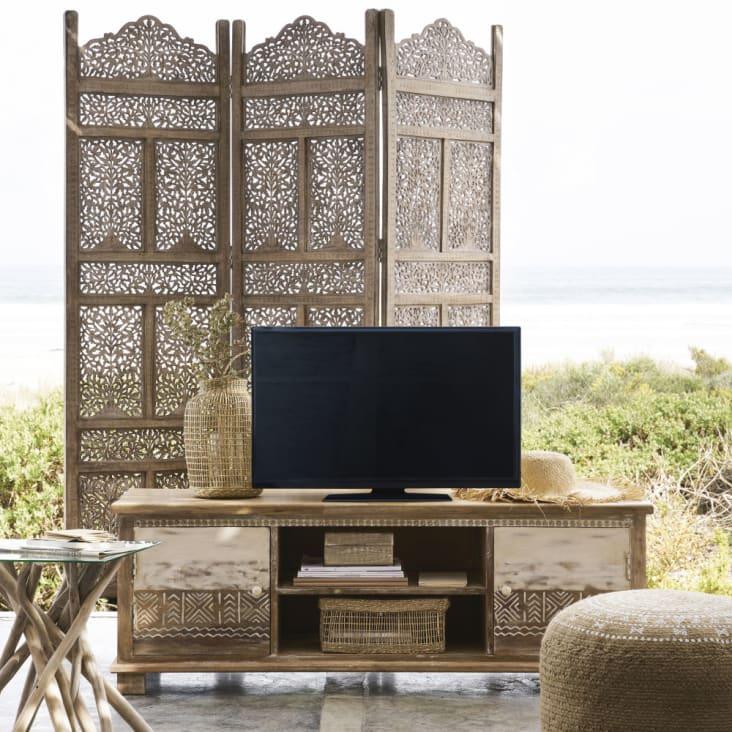 Maisons Du Monde Udaipur - Biombo Blanqueado