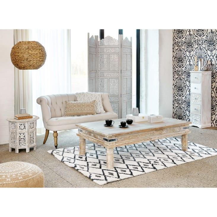 Maisons Du Monde Udaipur - Biombo Blanqueado