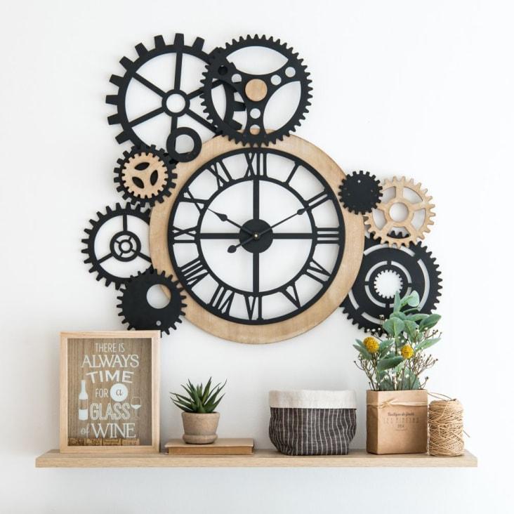 Maisons Du Monde WAYNE - Reloj Con Engranajes 79x68