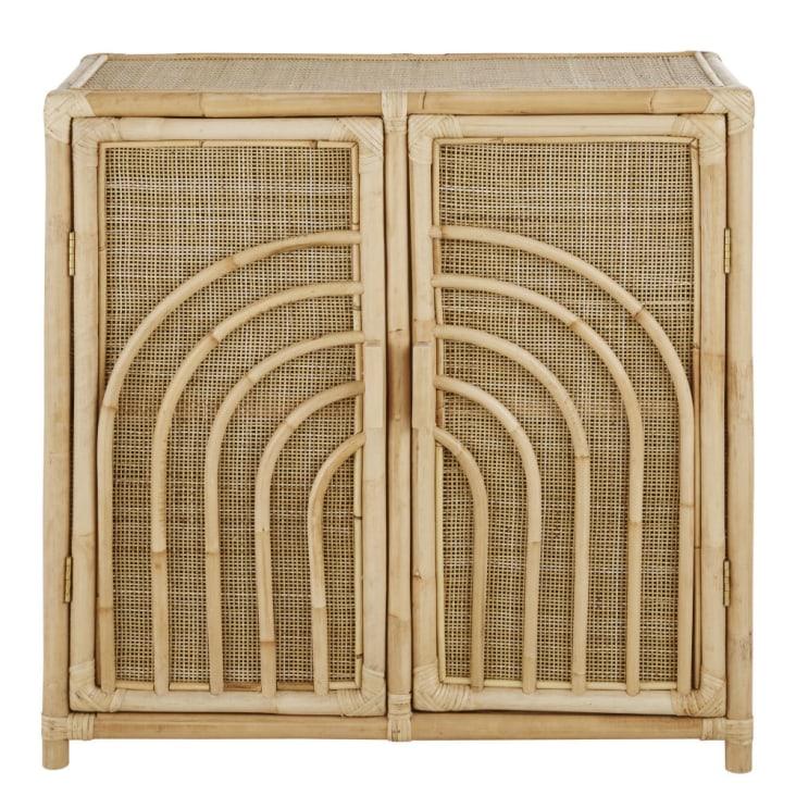 Maisons du Monde Malaga - Cajonera con 2 puertas de rejilla de ratán